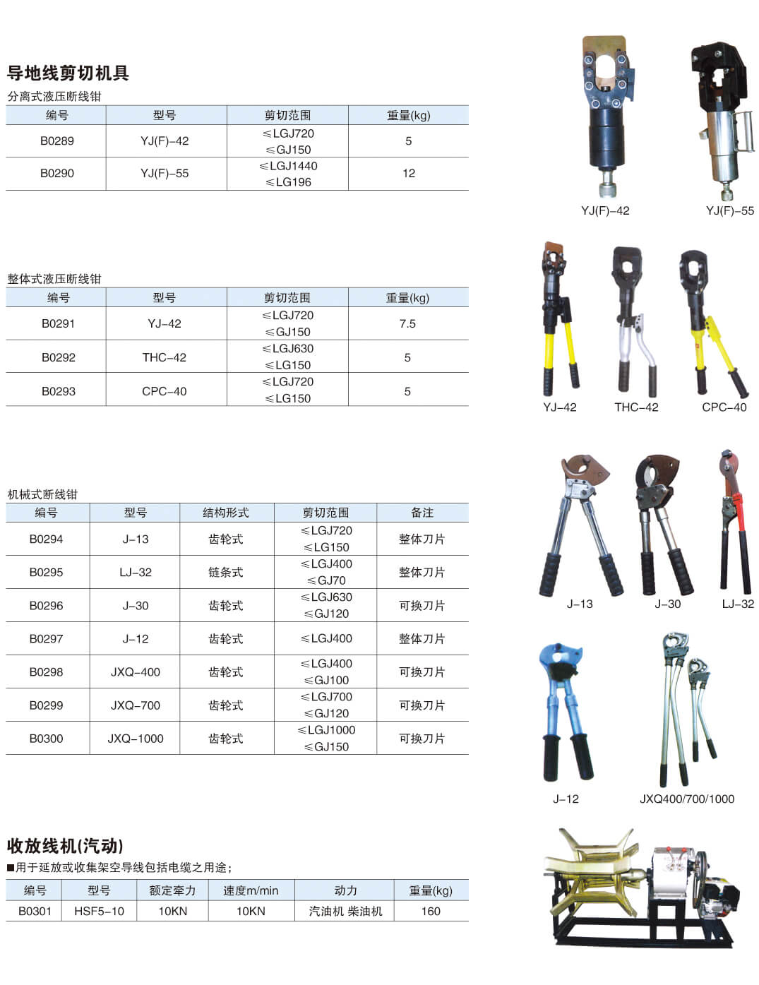 架线施工机具